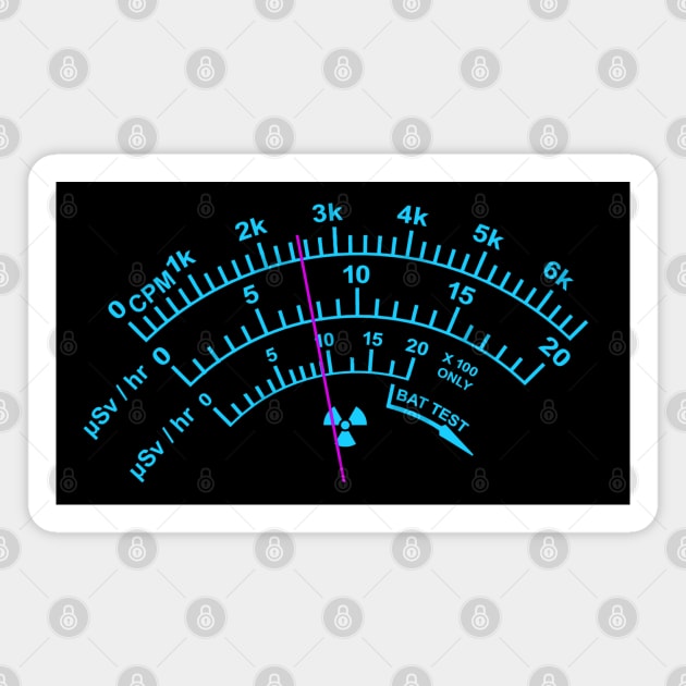 Geiger Counter - radiation meter fun Magnet by amarth-drawing